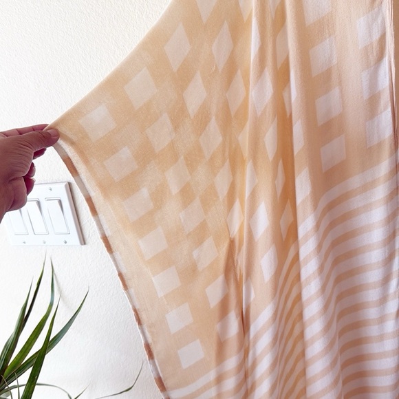 Free People Kenna Kimono Duster Boho Beach Cover Up Long Cardigan - Picture 7 of 12